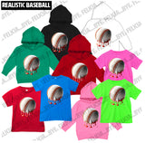 Realistic Baseball (Hoodies, Tees & Long Sleeves)