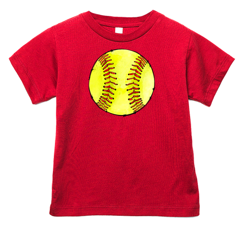 Realistic Softball Tees (Multiple Colors)