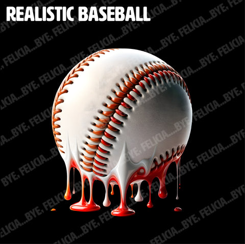 Realistic Baseball (Hoodies, Tees & Long Sleeves)