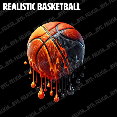 Realistic Basketball (Hoodies, Tees & Long Sleeves)