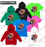 Realistic Football (Hoodies, Tees & Long Sleeves)