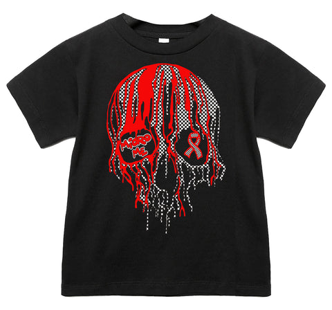 Red Drip Skull Tee or LS (Infant, Toddler, Youth, Adult)
