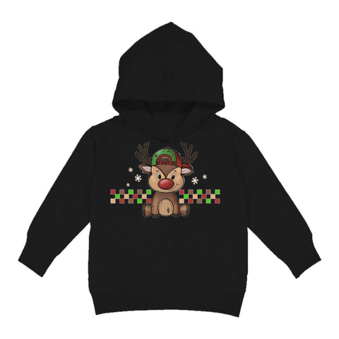 Reindeer Boy Hoodie, Black (Toddler, Youth, Adult)