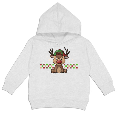 Reindeer Boy Hoodie, White (Toddler, Youth, Adult)