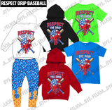 Respect Drip Baseball RWB (Hoodies, Tees & Long Sleeves)