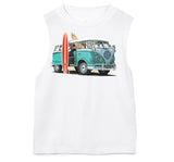 Retro Surf Bus Tank, White  (Infant, Toddler, Youth, Adult)