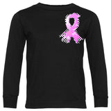 *Awareness Ribbon Checks Tee or LS, Black (Infant, Toddler, Youth, Adult)