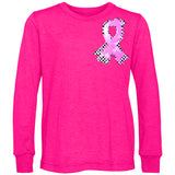 Ribbon Tee or LS, Hot Pink  (Infant, Toddler, Youth, Adult)