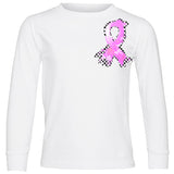 Ribbon Checks Tee or LS, White  (Infant, Toddler, Youth, Adult)