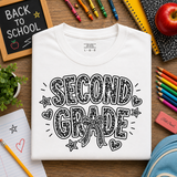 SECOND GRADE Composition BOW Tee (Multiple Options)