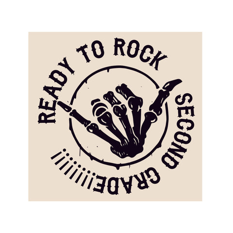 READY to ROCK Second Grade Tee or Tank (Infant, Toddler, Youth, Adult)
