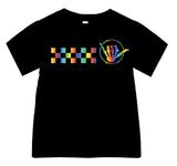 Rainbow Shaka Checks Tees  (Baby, Kids, Adult)