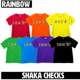 Rainbow Shaka Checks Tees  (Baby, Kids, Adult)