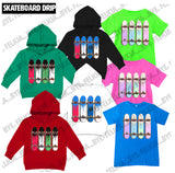 SKATEBOARD DRIP, (Hoodies, Tees & Long Sleeves)