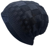 Mono Checks Beanie, Black (Medium/Large)
