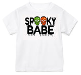 Spooky BABE Skull Tee, White   (Infant, Toddler, Youth, Adult)