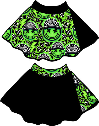 MTO- Artie Skater Skirt, Smiley STP