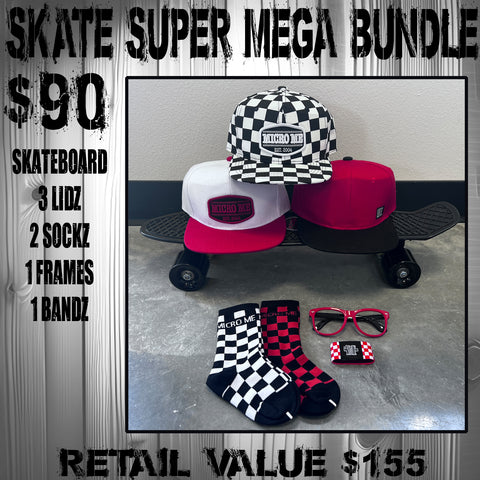 SUPER MEGA HAT & SOCK BUNDLE, RED  (TODDLER, CHILD)
