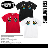 Swallows Tat Tees, (Multiple Options)