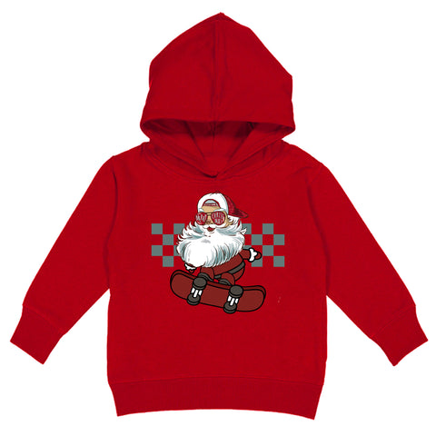 Santa Skater Hoodie, Red (Toddler, Youth, Adult)