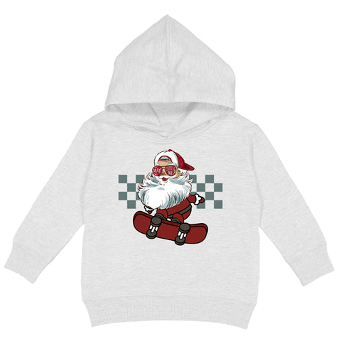 Santa Skater Hoodie, White (Toddler, Youth, Adult)