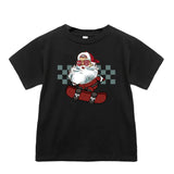 Santa Skater Tee, Black  (Infant, Toddler, Youth, Adult)