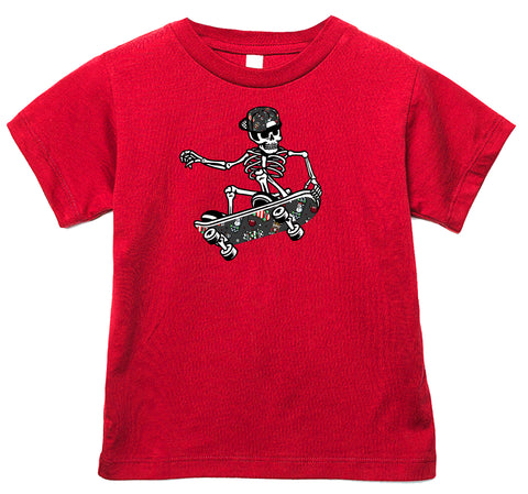 Skelly Xmas Skater Tee, Red (Infant, Toddler, Youth, Adult)