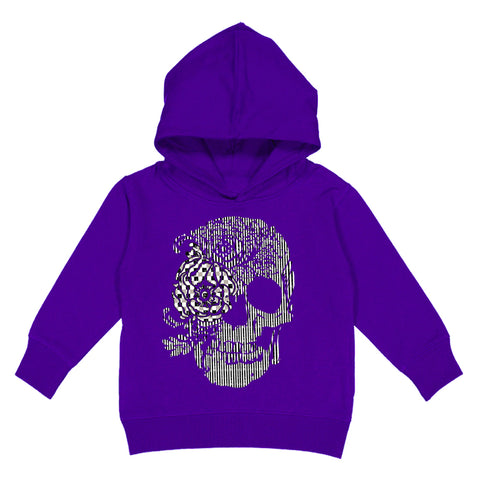 Skull Stripe Hoodie, Purple  (Toddler, Youth, Adult)