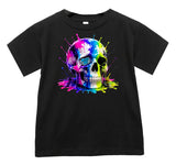 Neon Skull Tee, Black  (Baby, Kids, Adult)