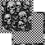 *PREORDER*  (Bamboo) Reversible Blanky, Skulls on Skulls
