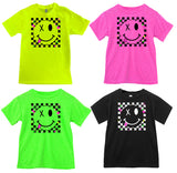 Checker Smiley Tees, (Multiple Options)