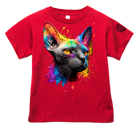 Sphynx Drip Tee or Tank, Red  (Infant, Toddler, Youth, Adult
