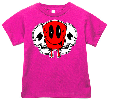 Split Drip Tee, Hot Pink  (Infant, Toddler, Youth, Adult)
