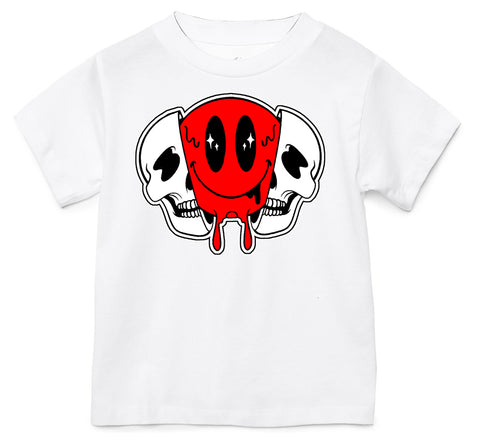 Split Drip Tee,  White  (Infant, Toddler, Youth, Adult)