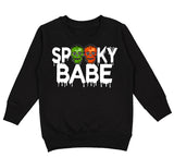 Spooky BABE Crew Sweatshirt, Black (Toddler, Youth, Adult)