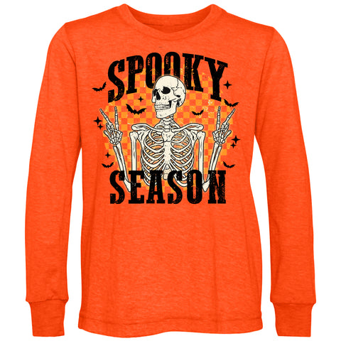 Spooky Season Long Sleeve, Orange (Toddler, Youth, Adult)