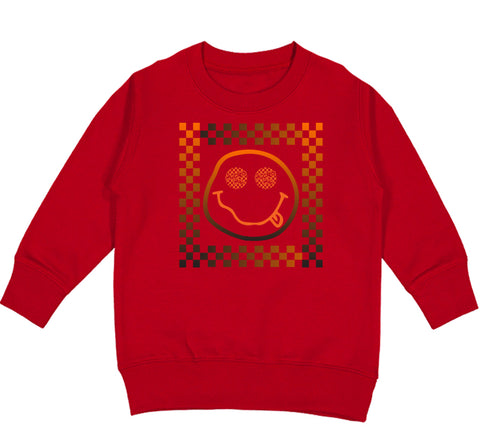 Squared for Fall Crew Sweatshirt, Red  (Toddler, Youth, Adult)