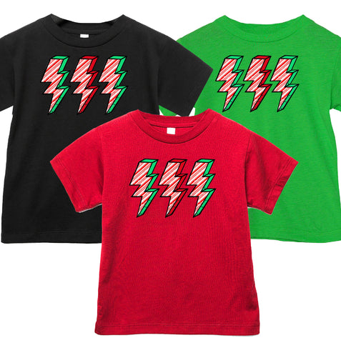 Candy Bolt Tees, (Baby, Kids, Adult)