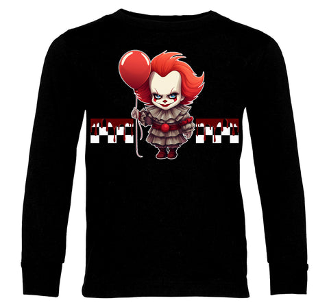 THE Clown Long Sleeve Shirt, Black (Infant, toddler, youth, adult)