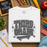 THIRD GRADE Composition SKATE Tee (Multiple Options)
