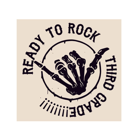 READY to ROCK Third Grade Tee or Tank (Infant, Toddler, Youth, Adult)