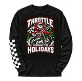 Throttle Holidays  (Hoodie, Long Sleeve, or Tee Shirt)