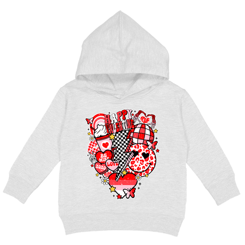 Vday Collage Hoodie, White (Toddler, Youth, Adult)