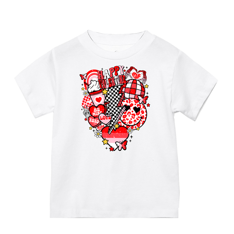 Vday Collage Tee, White (Infant, Toddler, Youth, Adult)