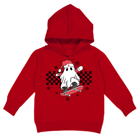 XMAS Ghost Hoodie, Red (Toddler, Youth, Adult)