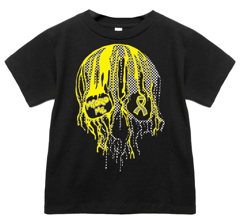 Yellow Drip Skull Tee or LS (Infant, Toddler, Youth, Adult)