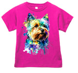 Yorkie Drip Tee, Multiple Colors  (Infant, Toddler, Youth, Adult