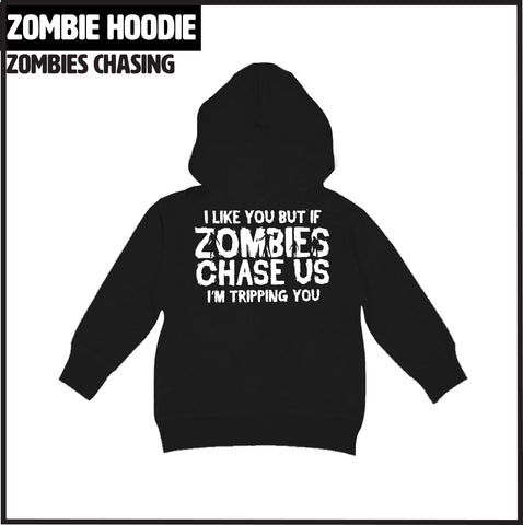 Zombies CHASING Hoodies, Black