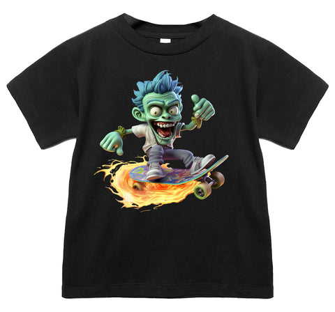 Zombie Skater Tee, Black   (Infant, Toddler, Youth, Adult)