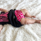 (BAMBOO)  Pink Checkerboard DELILAH